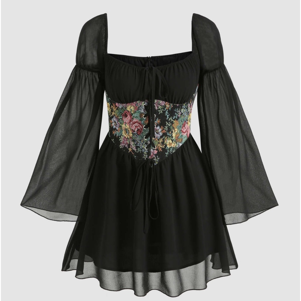 Corset Black Dress!!